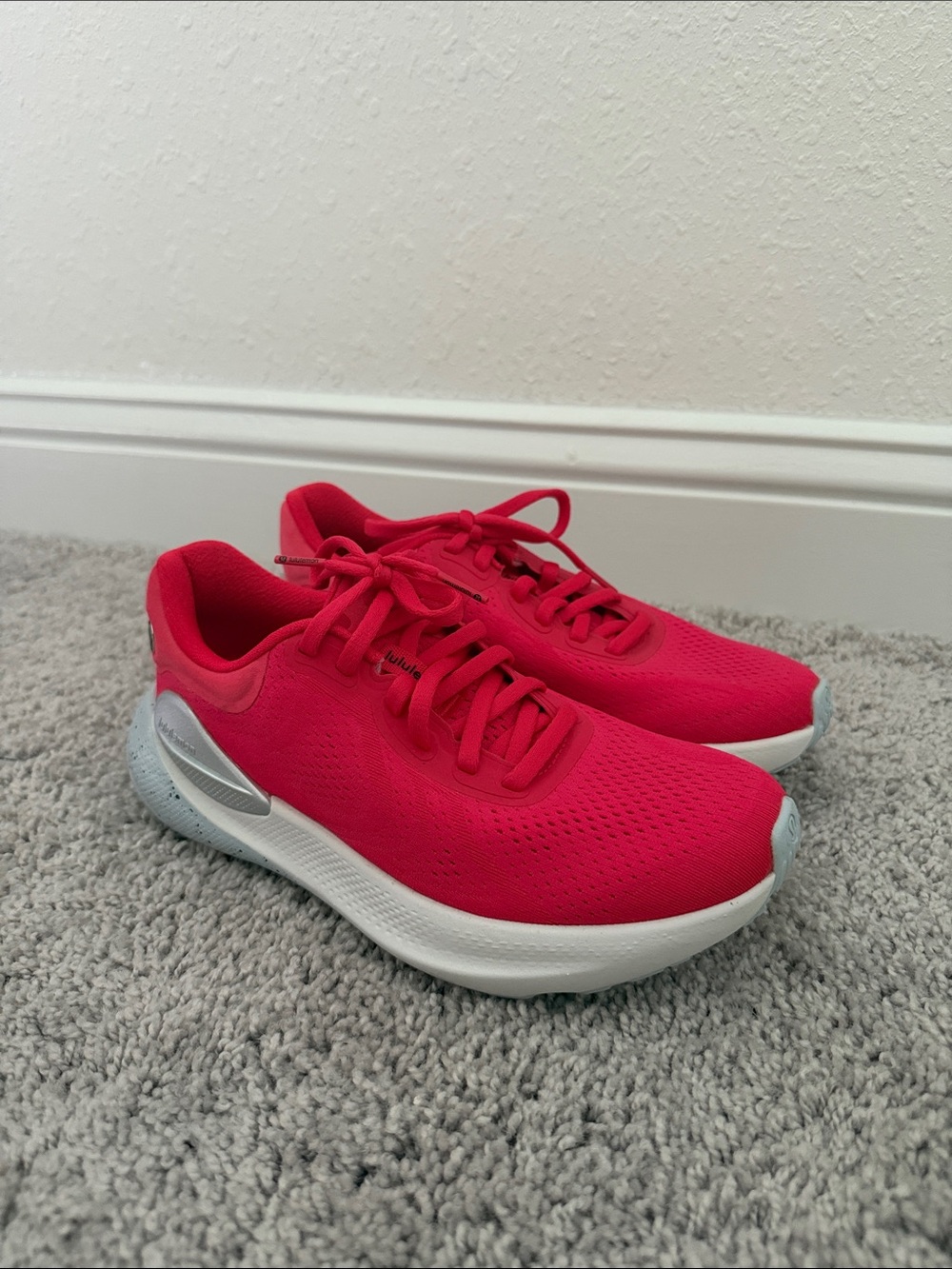 lululemon athletica Women's Running Shoes - Bright Pink with White Sole